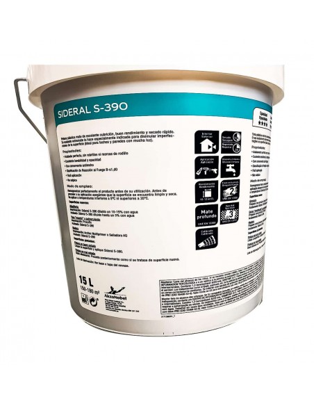 Pintura plástica SIDERAL S-390 trasera