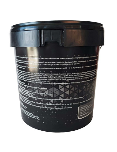 Pintura muy lavable PLATINO TAPA NEGRA bidón de 14 litros