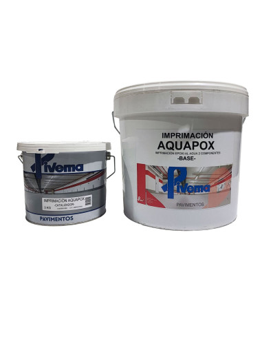 Aquapox imprimación para suelos, muestra de bidones