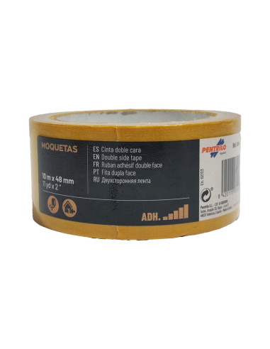 Cinta adhesiva doble cara para moqueta 4,8 cm x 10 m. PENTRILO-Tienda de Pinturas online Pinturom