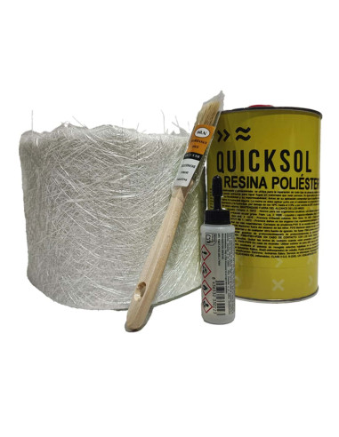 Kit fibra de vidrio y poliéster de reparación QUICKSOL-Tienda de Pinturas online Pinturom-19,19 €