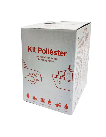 Kit fibra de vidrio y poliéster de reparación QUICKSOL-Tienda de Pinturas online Pinturom