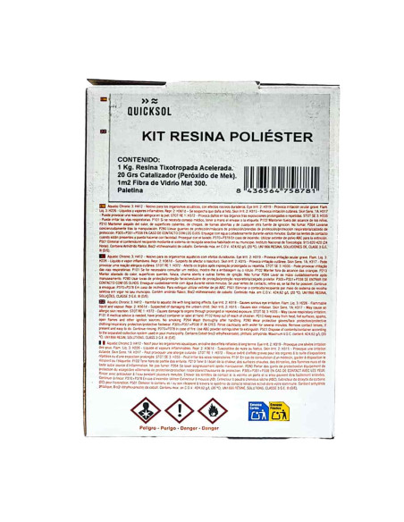 Kit fibra de vidrio y poliéster de reparación QUICKSOL-Tienda de Pinturas online Pinturom