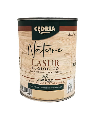Lasur Ecológico Incoloro Natura CEDRIA envase