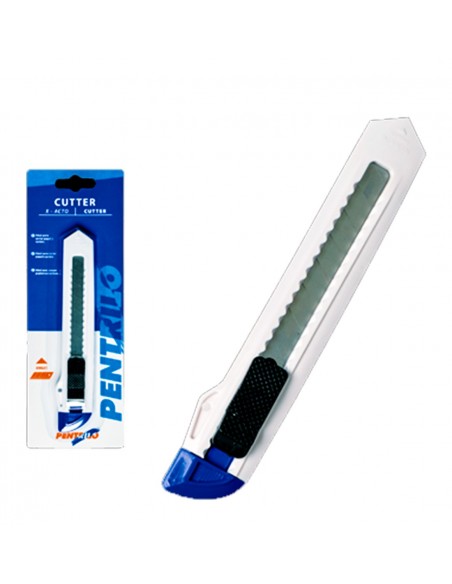 Cutter plástico económico PENTRILO.