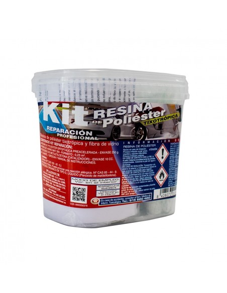 Kit reparación poliéster c/fibra PLAINSUR