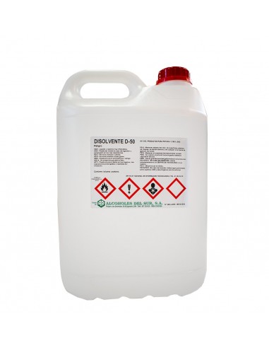 Disolvente limpieza D-50 ALCOHOLES DEL SUR
