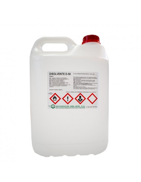 Disolvente limpieza D-50 ALCOHOLES DEL SUR