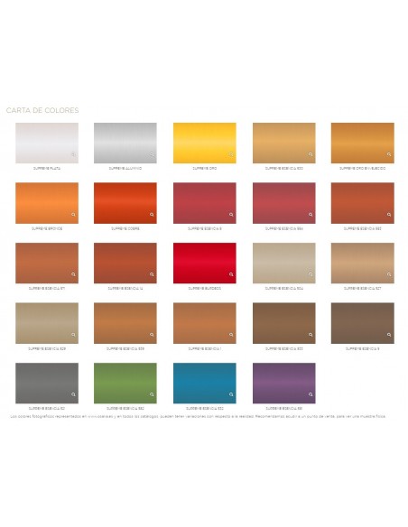 Carta de Colores Pintura Decorativa Supreme OSAKA